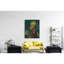 Πίνακας σε Καμβά : Abstract African Green and Yellow Tones