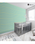 Αυτοκόλλητη Ταπετσαρία Τοίχου : Kids Yellow and Blue Stripes