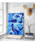 Πίνακας σε Καμβά : Blue Painting Portrait