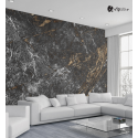 Αυτοκόλλητη Ταπετσαρία Τοίχου 3d : Texture with Gold and white