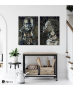 Σύνθεση με πίνακες Καμβάδες : Abstract African Portraits - 2 Τεμάχια 70x50