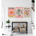 Σύνθεση Με Πίνακες Καμβάδες 60x40 - 3 Τεμάχια - Famous Art