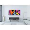 Σύνθεση Με Πίνακες Καμβάδες 60x60 - 2 Τεμάχια - Colors