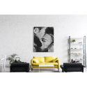 Πίνακας σε Καμβά : Black N White Couple forehead kiss