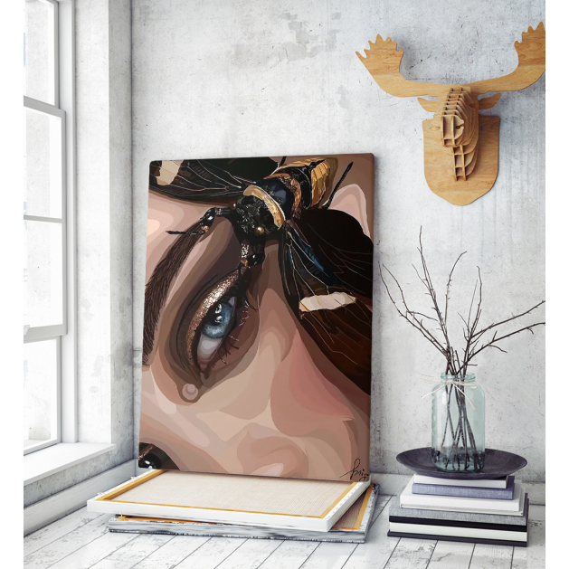 Πίνακας σε Καμβά : Woman Illustration Art
