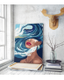 Πίνακας σε Καμβά : Woman Painting Sea
