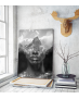 Πίνακας σε Καμβά : Black n White Double Exposure Canvas