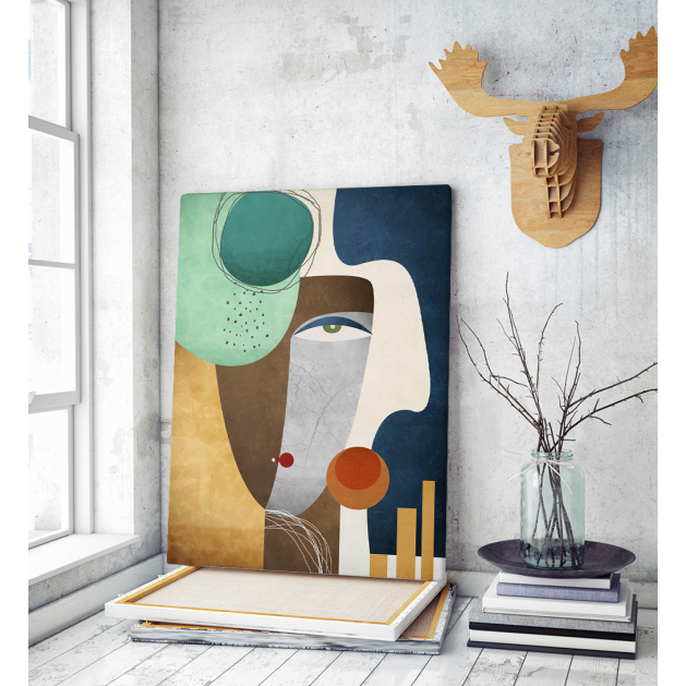 Πίνακας σε Καμβά : Abstract Face Art