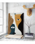 Πίνακας σε Καμβά Abstract Face Art D