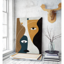 Πίνακας σε Καμβά Abstract Face Art D