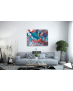 Πίνακας σε Καμβά Colourful Abstract Painting