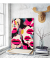 Πίνακας σε Καμβά Abstact Art Magenta Lips