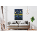 Πίνακας σε Καμβά Starry Night a different way