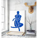 Πίνακας σε Καμβά Blue Matisse Woman