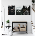 Σύνθεση Με Πίνακες Καμβάδες 30x40 - 3 Τεμάχια - Free & Wild