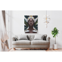 Πίνακας σε Καμβά : Exotic African Woman