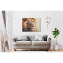 Πίνακας σε Καμβά : Lion Watercolor Canvas