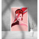 Εκτύπωση σε Αφίσα Χαρτί Mr.Pink Bowie