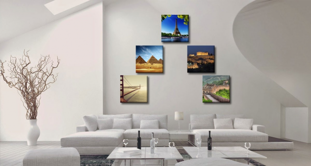 Σύνθεση Καμβάδες 25x25 - 5 τεμάχια