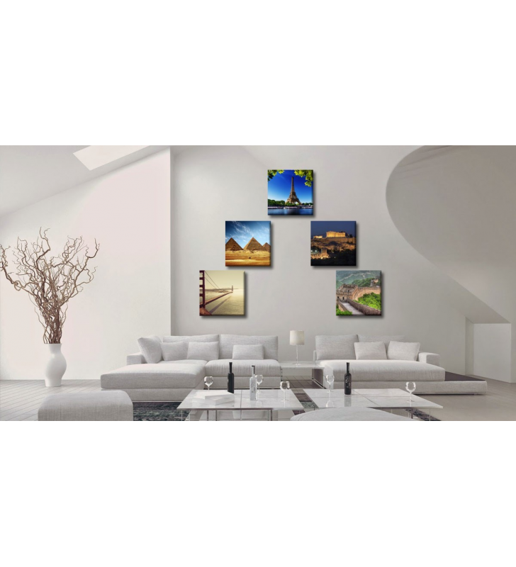 Σύνθεση Καμβάδες 25x25 - 5 τεμάχια