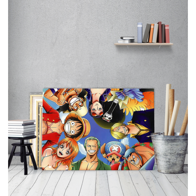 Πίνακας σε Καμβά One Piece gang