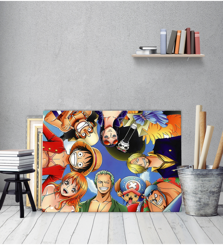 Πίνακας σε Καμβά One Piece gang