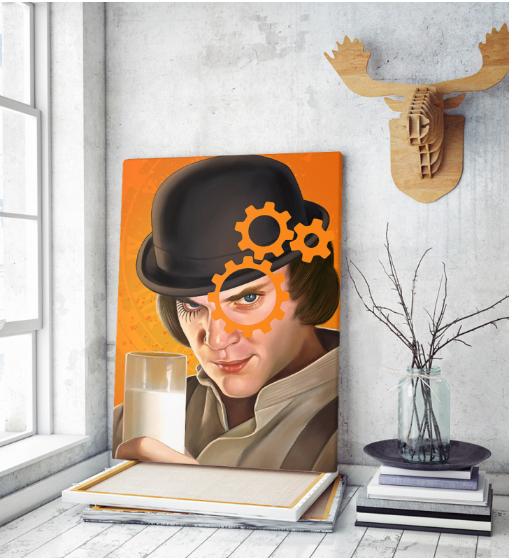 Πίνακας σε Καμβά Milky boy from clockwork orange