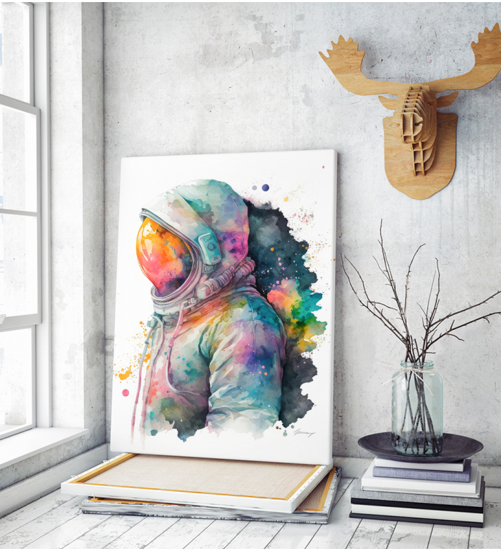 Πίνακας σε Καμβά Astro Watercolor