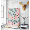 Πίνακας σε Καμβά Heart Colorful Painting