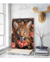 Πίνακας σε Καμβά Floral Tiger Ai