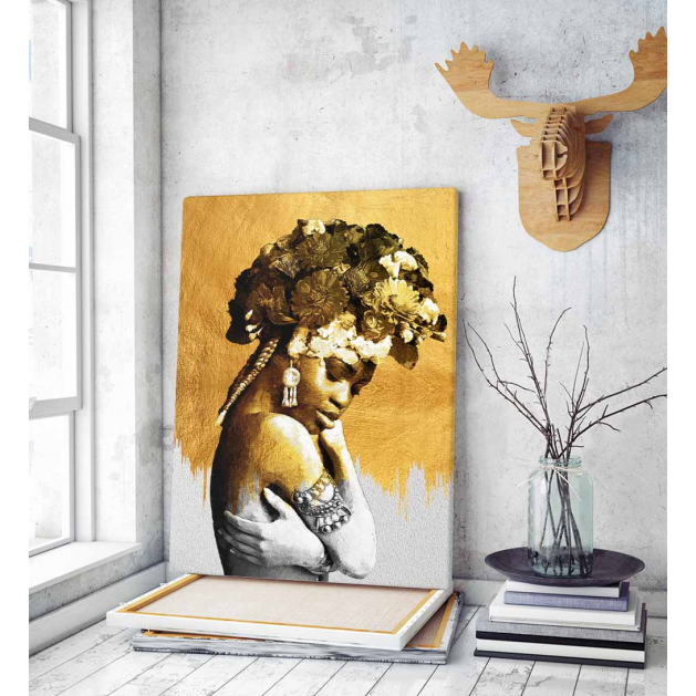 Πίνακας σε Καμβά Lady in Gold