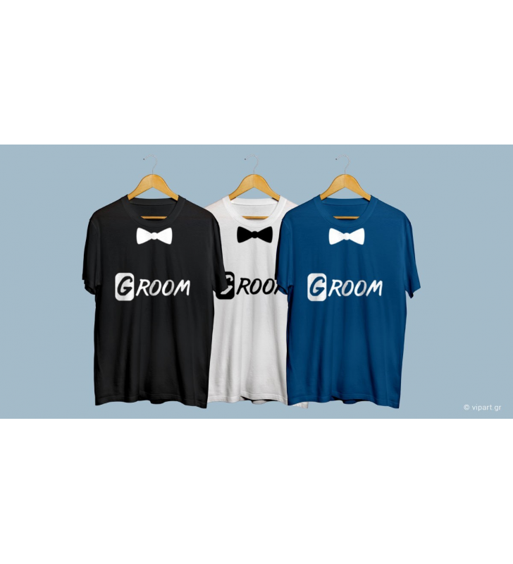 Εκτύπωση σε μπλουζάκι Groom Married Bachelor