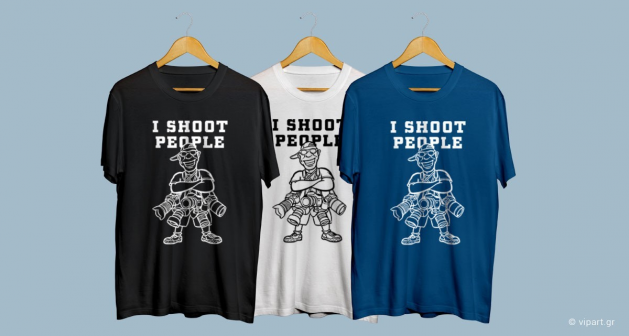 Εκτύπωση σε μπλουζάκι I Shoot People Photography