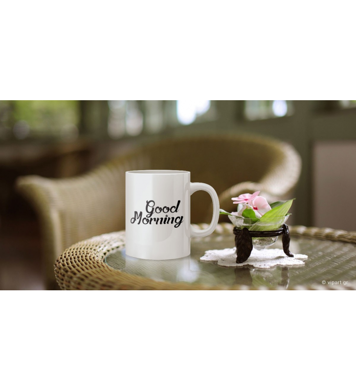 Εκτύπωση σε κούπα " Καλημέρα - Good morning "