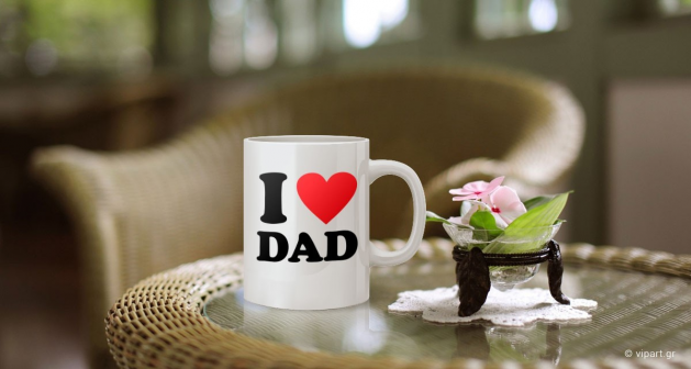 Εκτύπωση σε κούπα "I love dad "