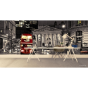 Ταπετσαρία Τοίχου Bus England London Black And White