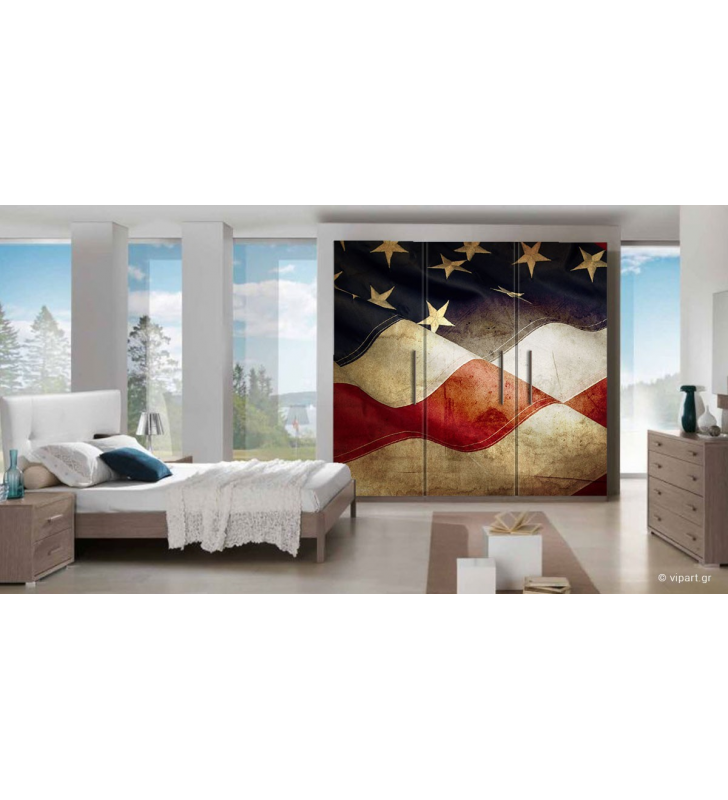 Αυτοκόλλητο Επίπλων " Flag USA "