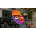 Αυτοκόλλητο Εκπτώσεων "sale colorfull"