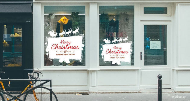 Αυτοκόλλητο Χριστουγέννων "White Christmas"