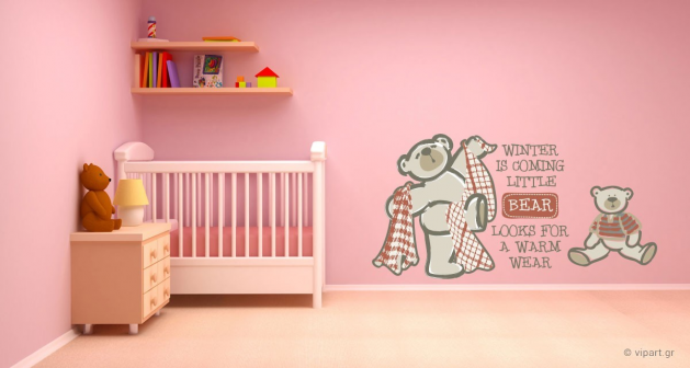 Αυτοκόλλητο Τοίχου "Little Bear"