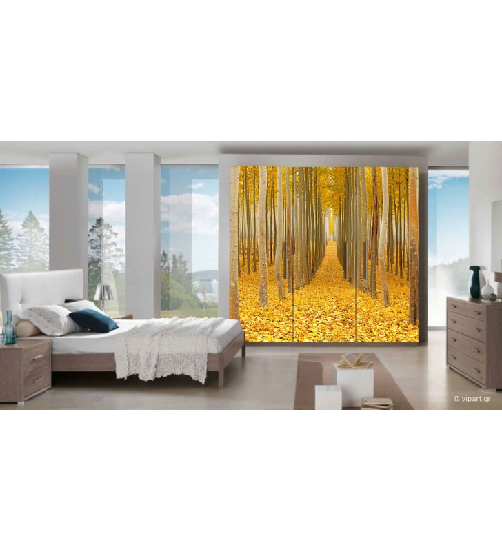 Αυτοκόλλητο Επίπλων "Yellow Forest"
