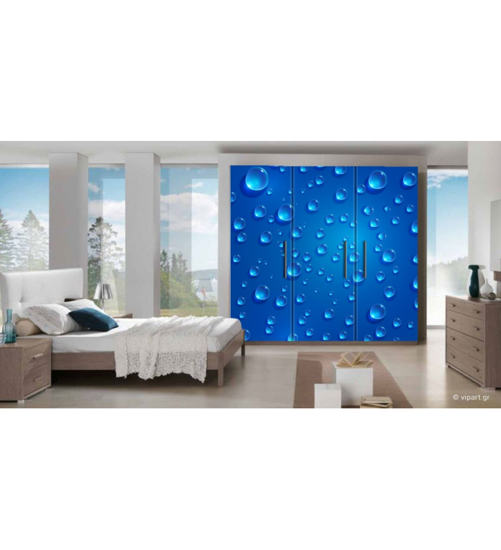 Αυτοκόλλητο Επίπλων "Blue Bubbles"