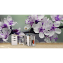 Ταπετσαρία Τοίχου Purple Flowers