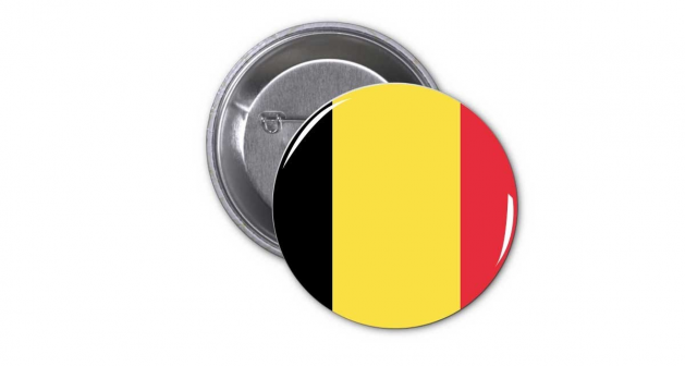 Κονκάρδα Βελγική Σημαία - Belgium Flag