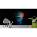 Ταπετσαρία Τοίχου Galaxy Girl Abstract Face