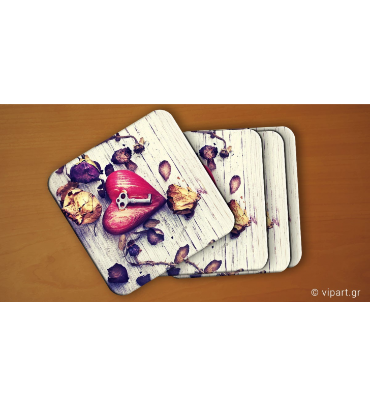 Σουβερ 6 τεμάχια Heart Key