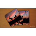 Σουβερ 6 τεμάχια Horses Sunset