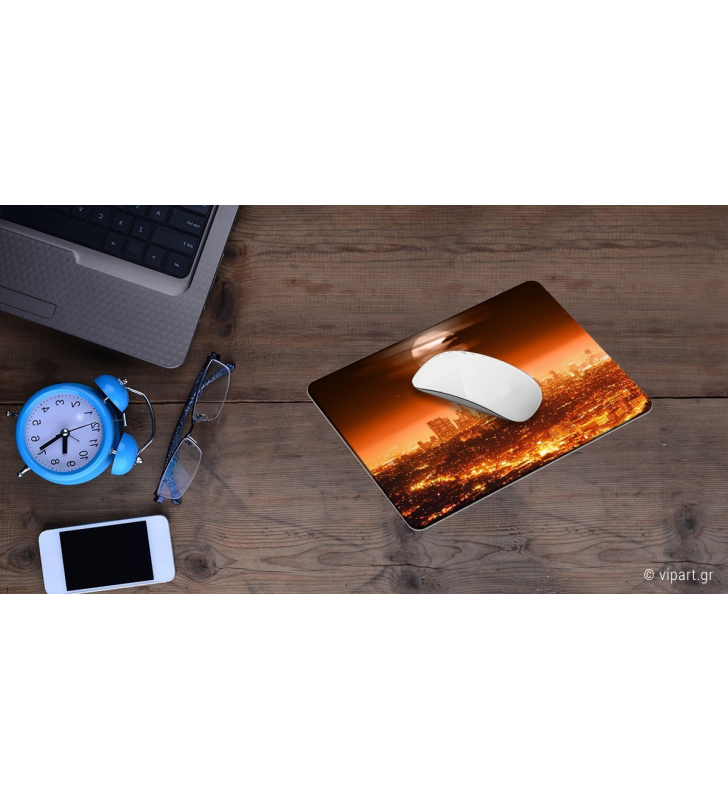 Mousepad 2 τεμάχια Λουλούδια Μωβ & Άσπρο