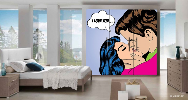 Αυτοκόλλητο Επίπλων  "I Love You"