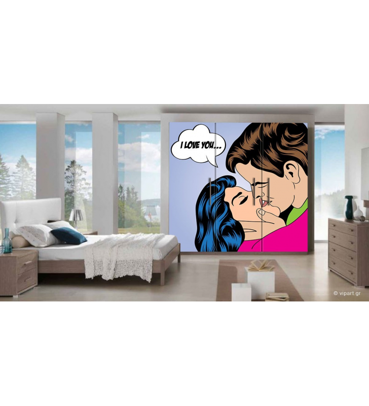 Αυτοκόλλητο Επίπλων  "I Love You"